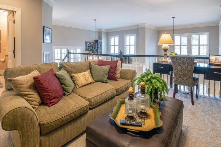 Family room open to kitchen